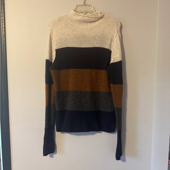 Madewell Inland Striped Turtleneck Sweater in Coziest Yarn size Large - Picture 2 of 7